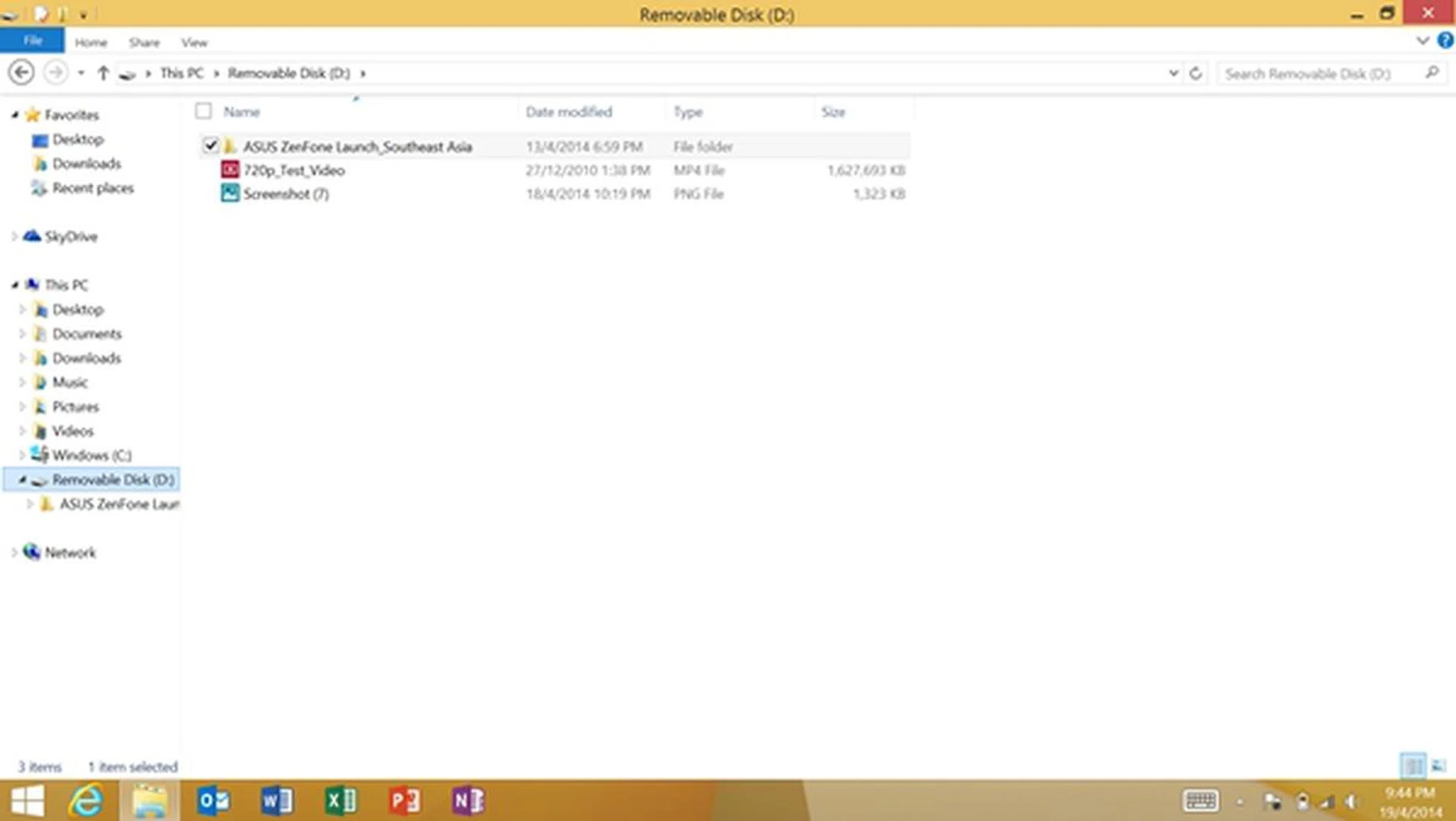 You can drag and drop files from the different folders into the removable disk (e.g thumbdrive).