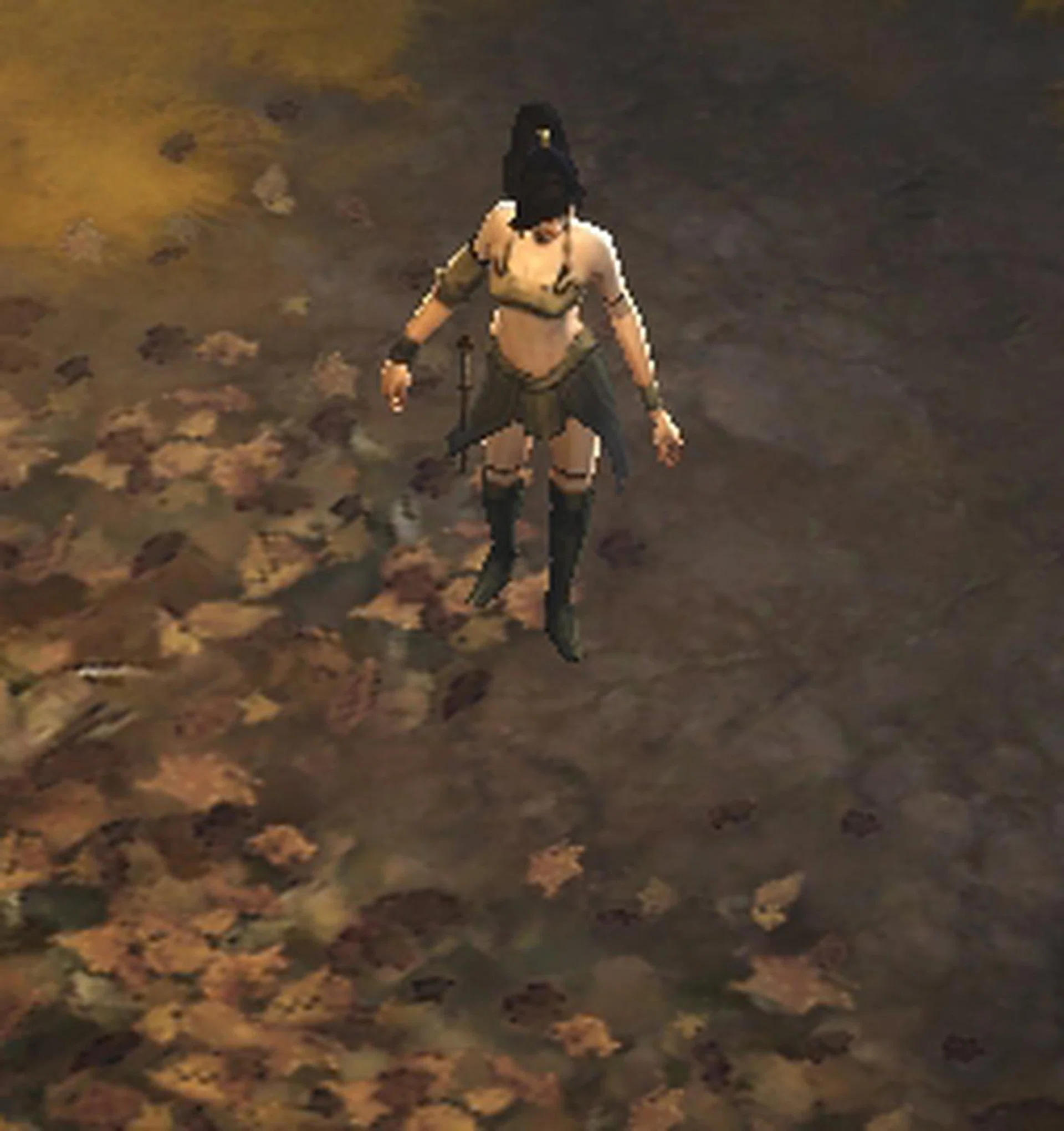 Low Settings with Shadow/AA/Clutter Density Off, Character close-up