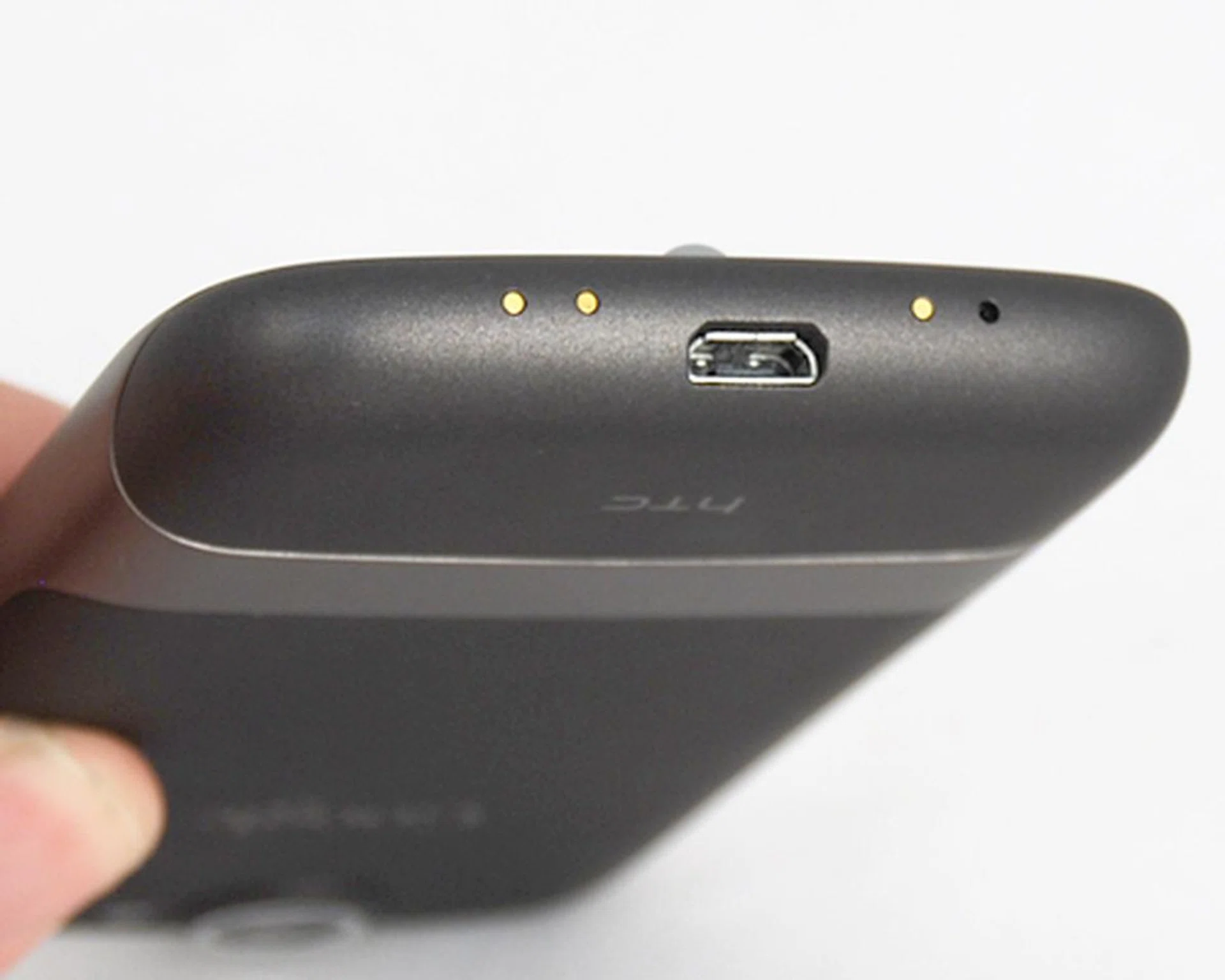 A microUSB port for charging and connecting the Nexus One to your PC.