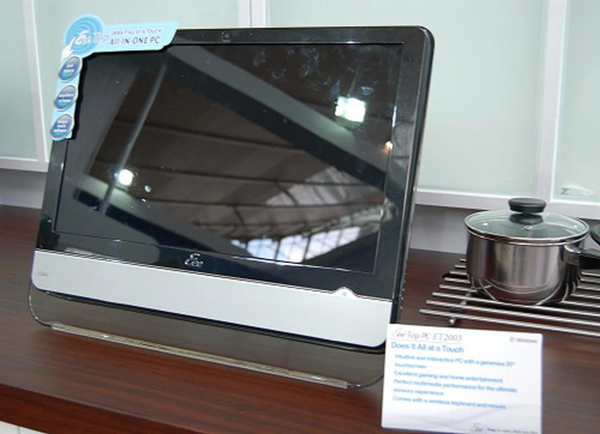  And the Eee Top PC is soon to be available in larger sizes like 20-inch and 22-inch versions too. Specifications aren't released yet, but it's likely to remain similar to the original version.  