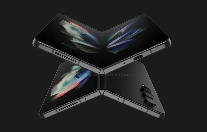 The purported render of the Samsung Galaxy Z Fold4.