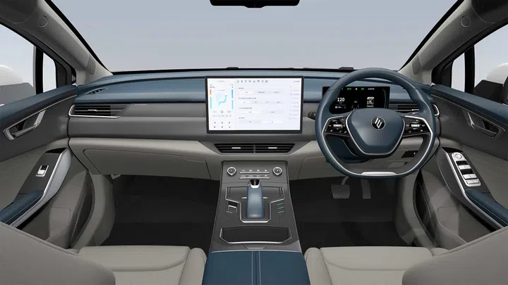 JMEV Elight interior cabin dashboard