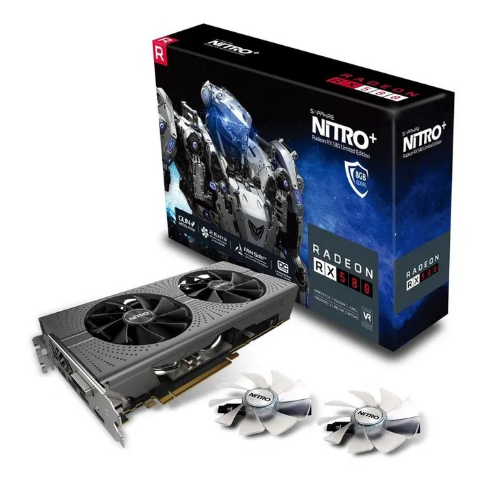 The Sapphire Nitro+ Radeon RX 580 8GD5 Limited Edition. (Image source: Sapphire)