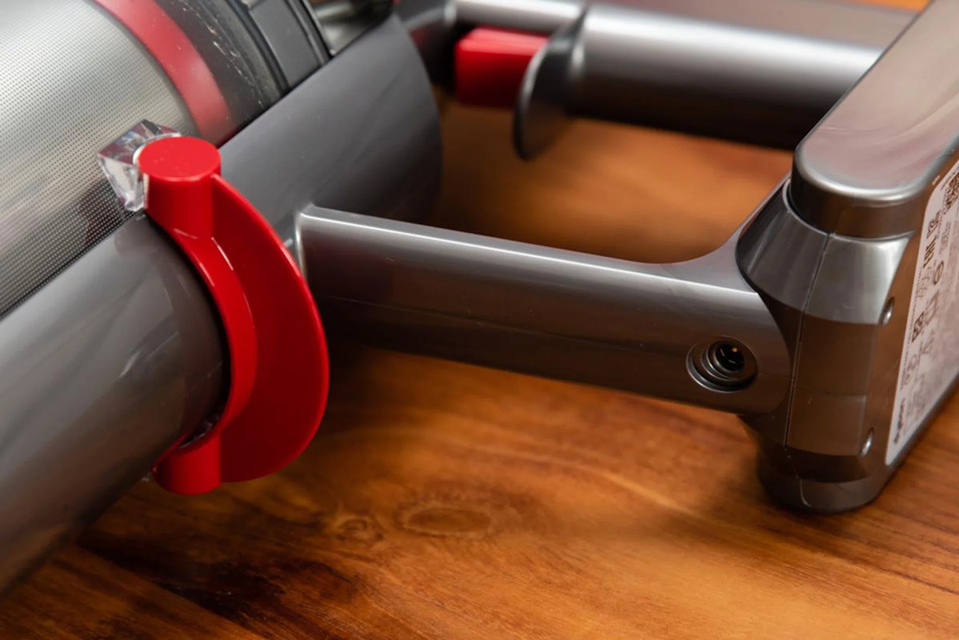 If you’re coming off an existing Dyson with a wall mount, you’ll have to re-install the V10’s mount as the charging port has moved.