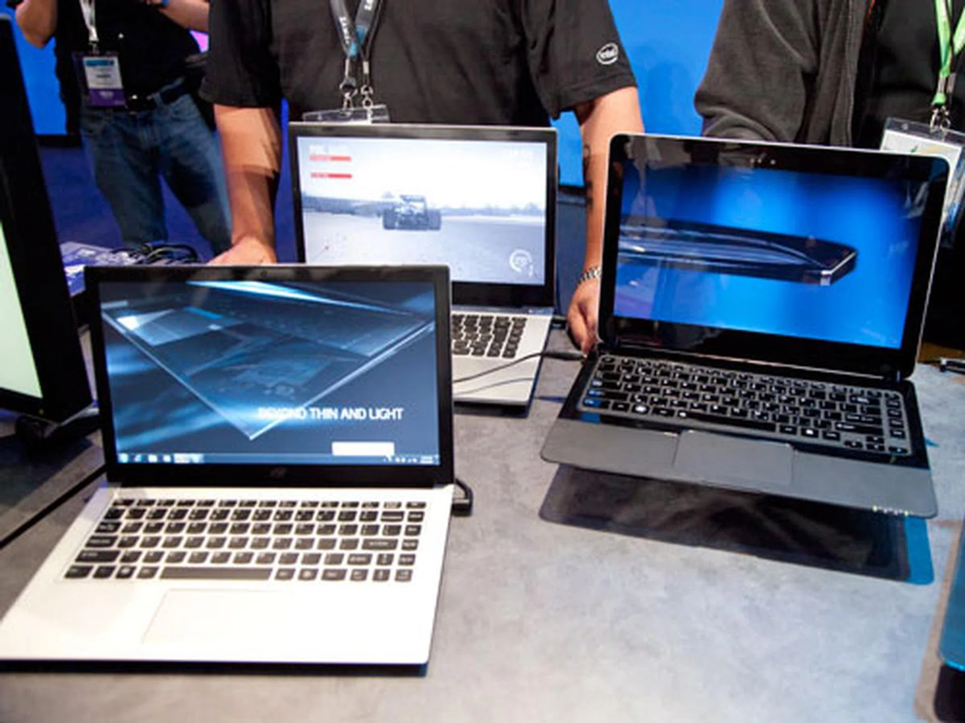 Ivy Bridge prototypes from various ODMs at the keynote this morning.