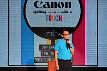 Here's Mr. Andrew Koh, Senior Director and General Manager for Singapore Operations, addressing the guests.