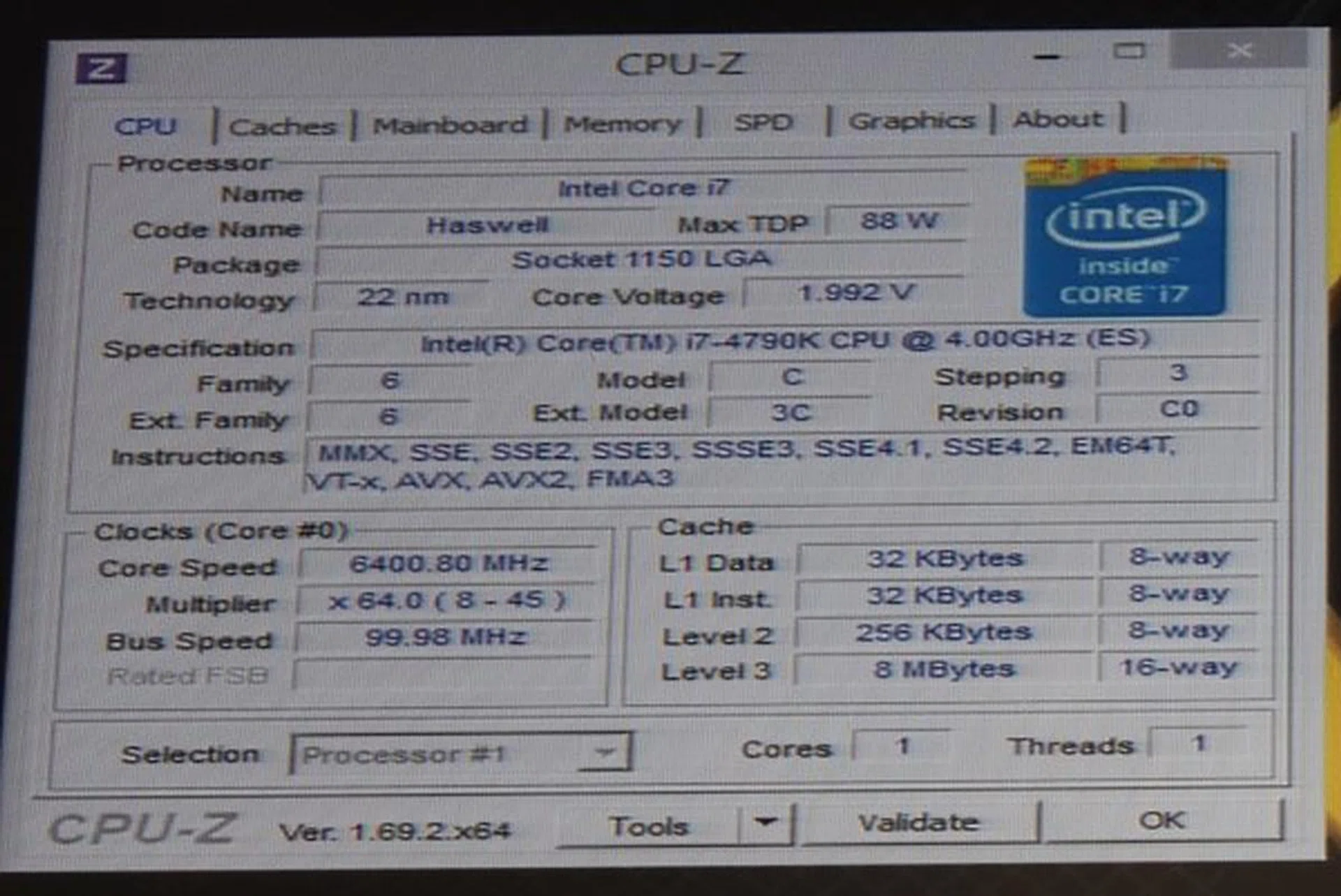 Max overclock 6.4GHz.