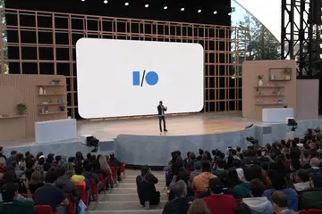 Google I/O 2022 keynote, live at Shoreline Amphitheatre.