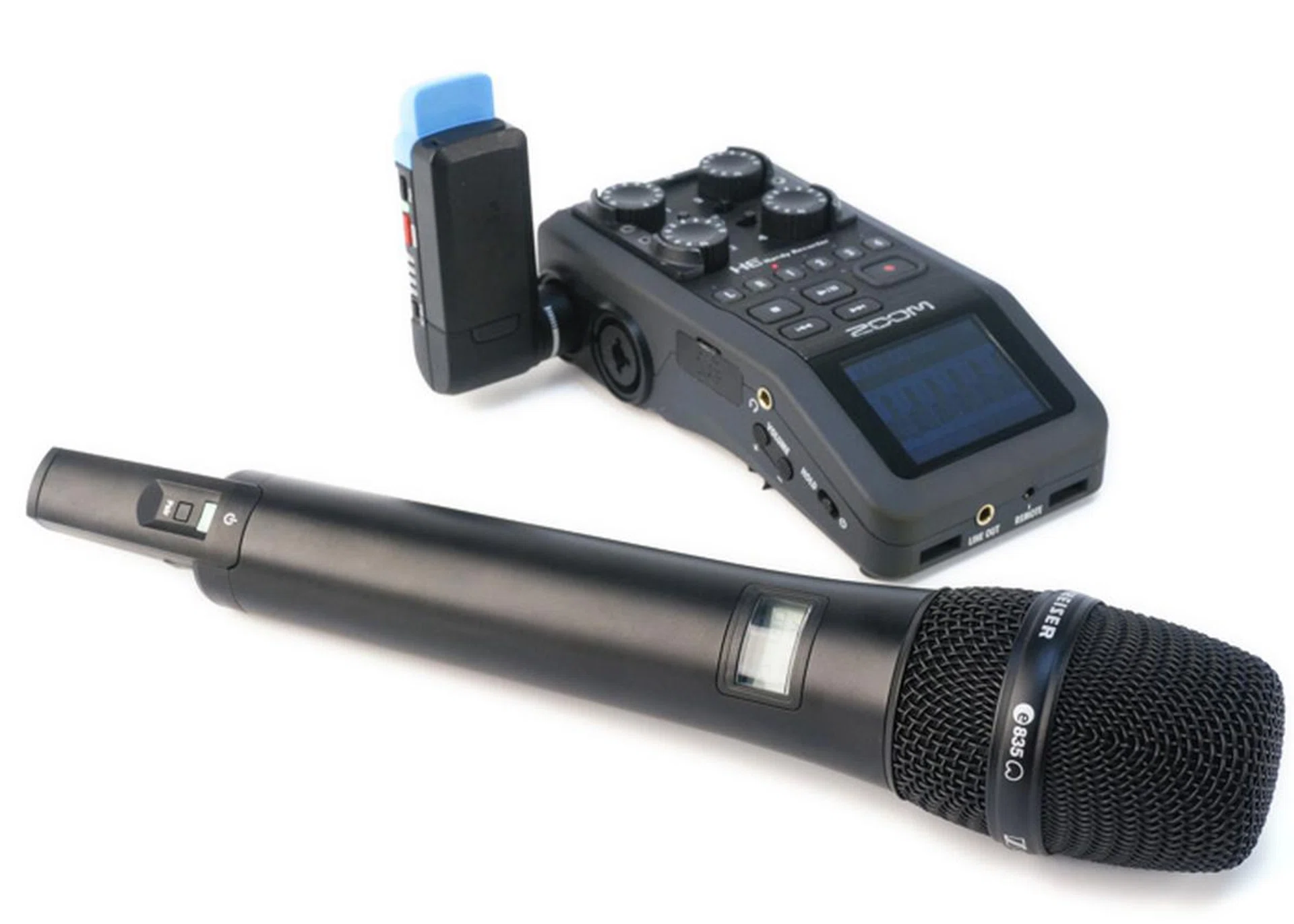 Plug the AVX receiver into a recording device like the Zoom H6 and you're good to go.