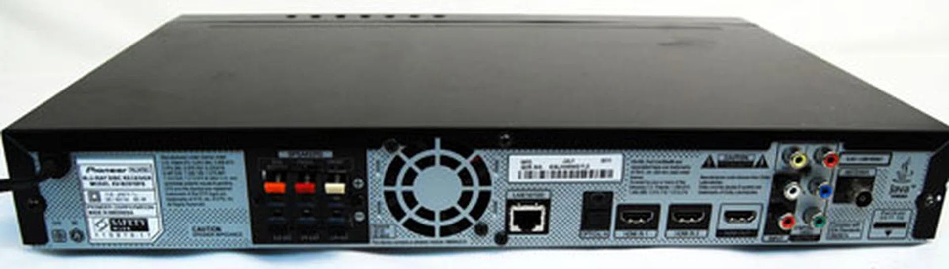 All other ports are located at the back of the Blu-ray player.