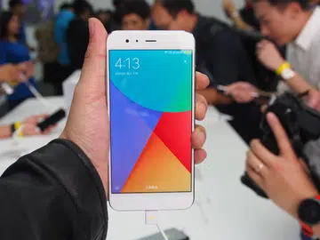 Xiaomi Mi 6 at its launch event.