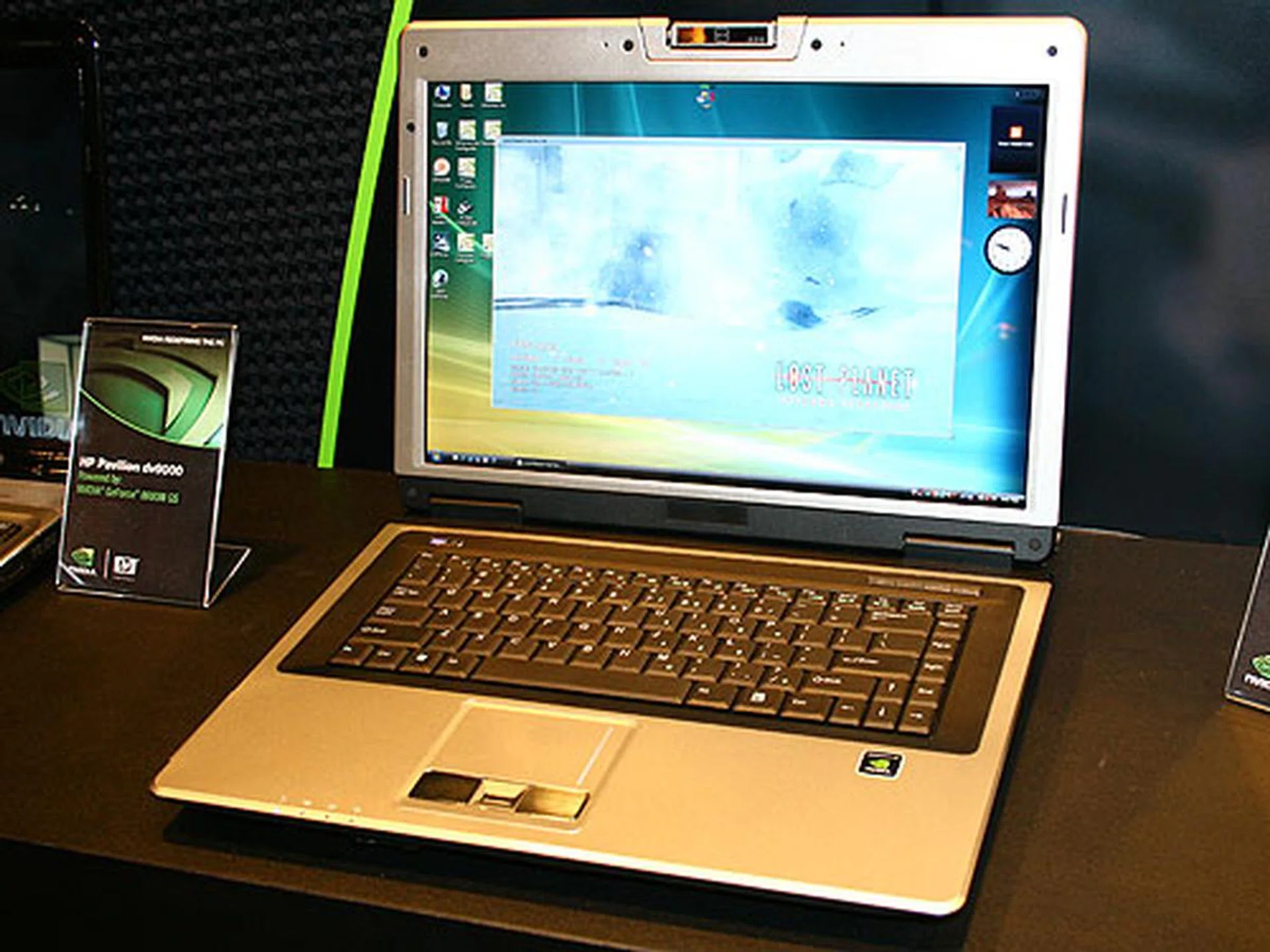  The ASUS C90 notebook shown here uses the NVIDIA GeForce 8600M GT.  