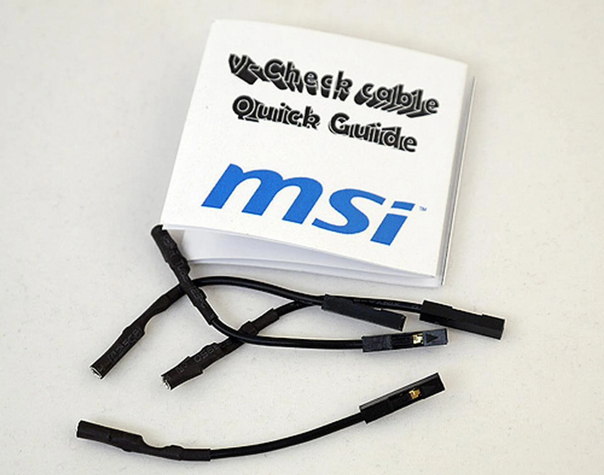 MSI has even provided a handy V-kit, which includes a quick guide and connecting cables.
