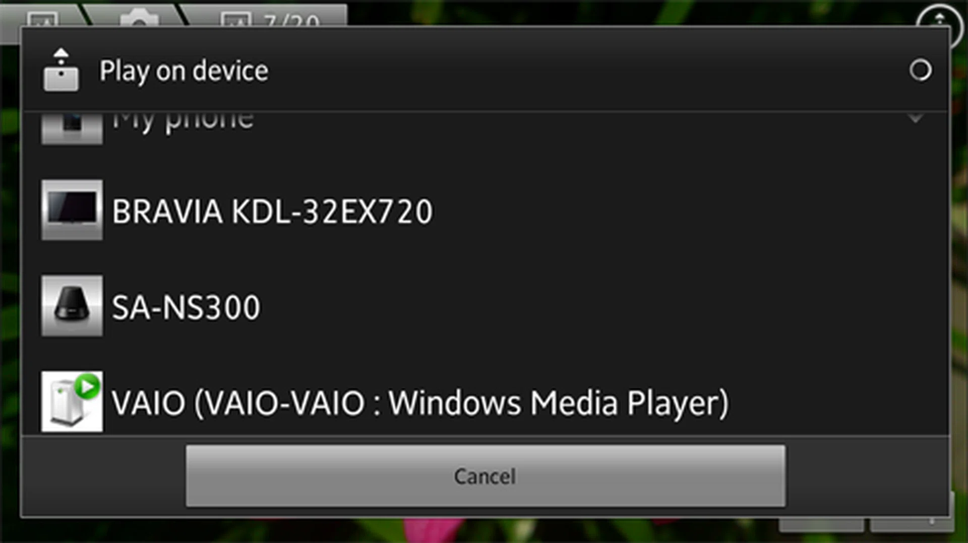One touch sharing makes it easier and faster for users to share their media.