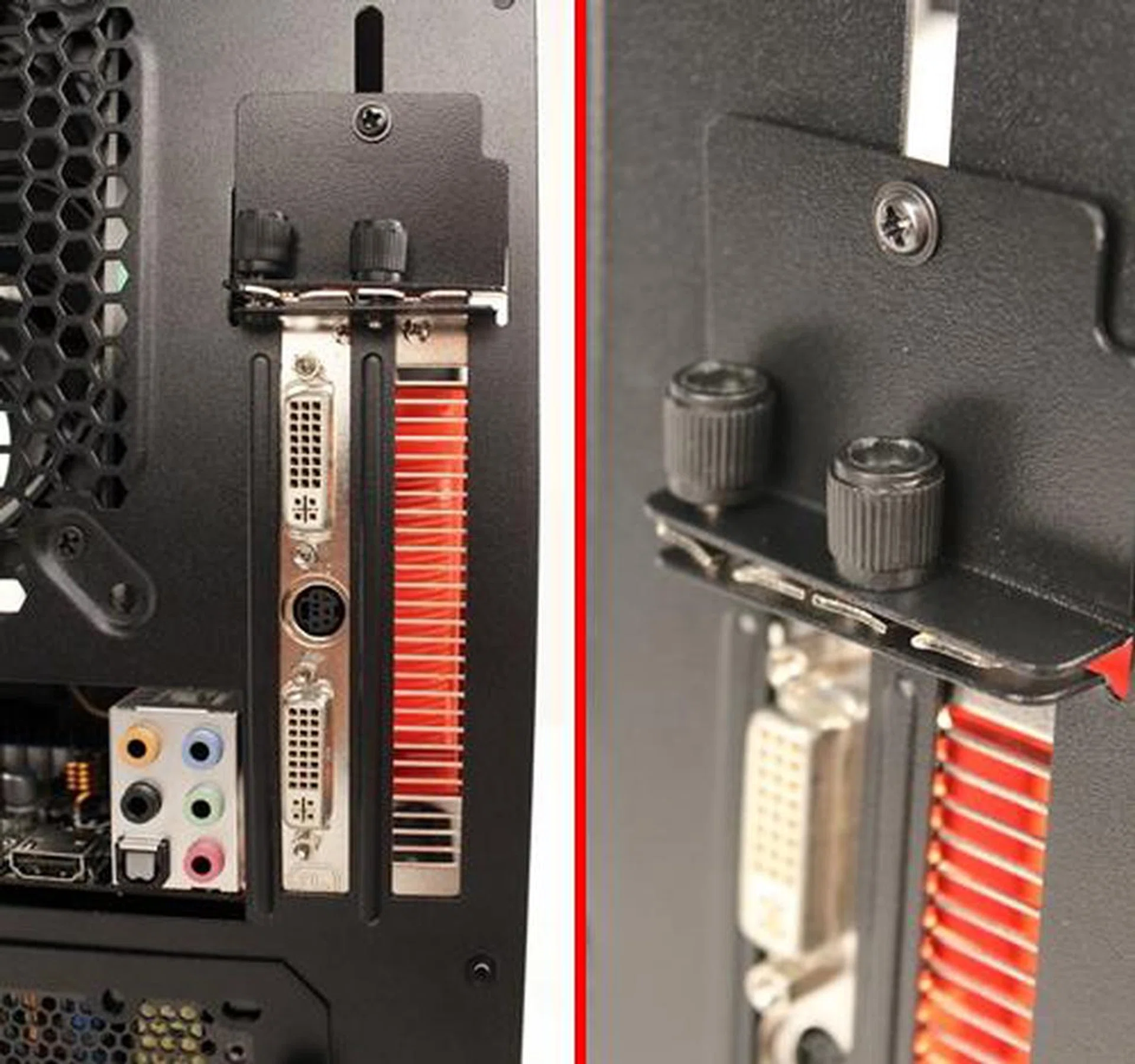 We felt that the lone M3 screw of the metal securing bracket should be replaced with a thumbscrew instead.