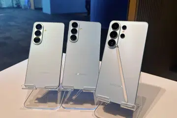 The trio of new Galaxy S26 series phones