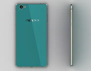 Here's an official render of the Oppo R7. <br> Image source: GSMArena