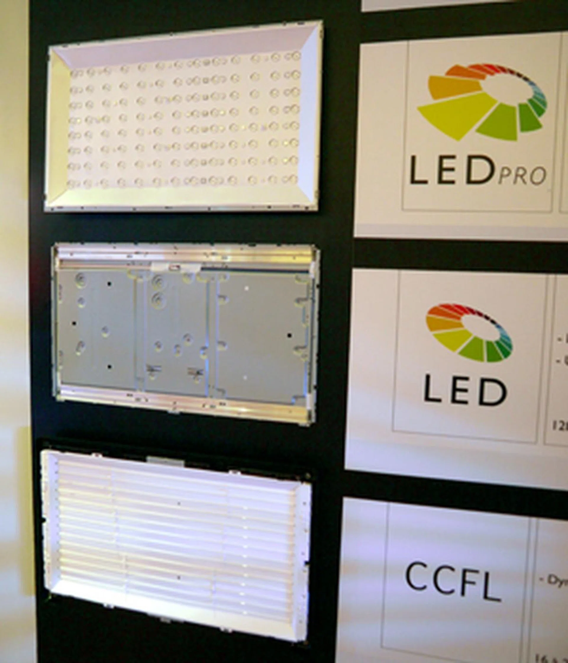 As shown, Philips has coined their upcoming Full LED backlighting technology as "LED Pro", while the currently deployed Edge LEDs are simply known as "LED". Hmm, we wonder if Philips might want to consider the moniker "AmbiLED" instead?