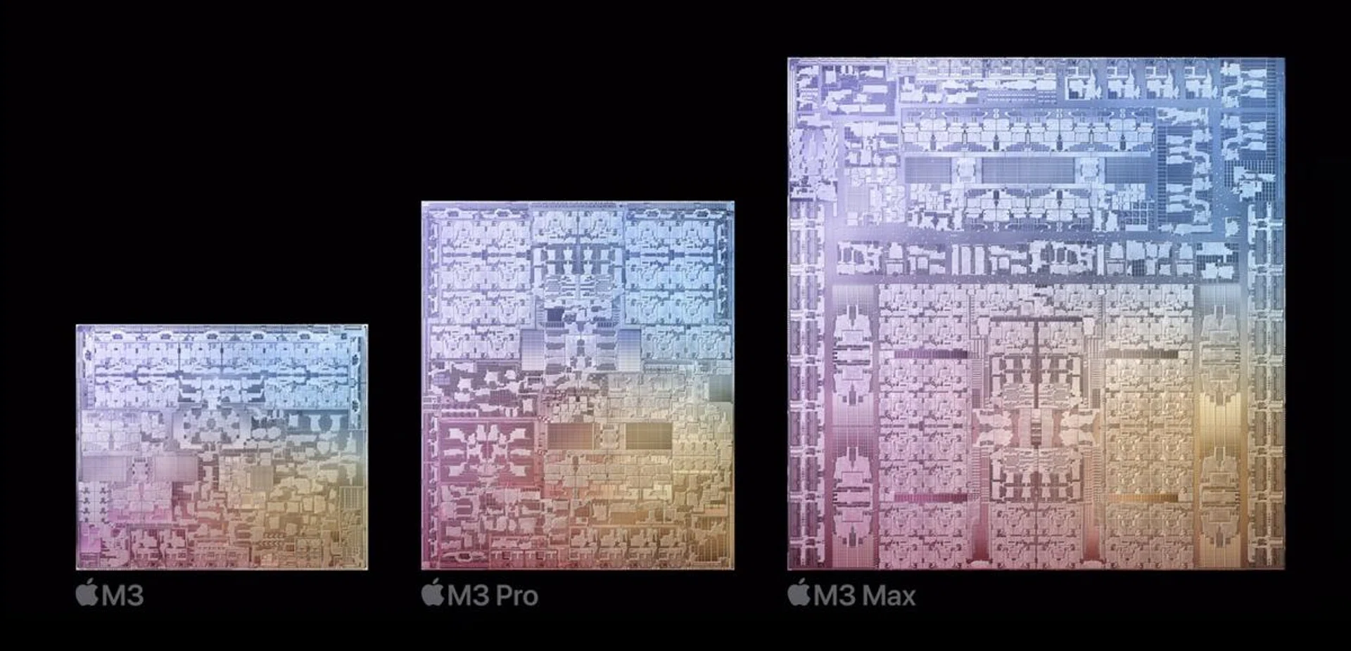 Apple debuts its new generation of chips with not one, but three chips. (Image source: Apple)