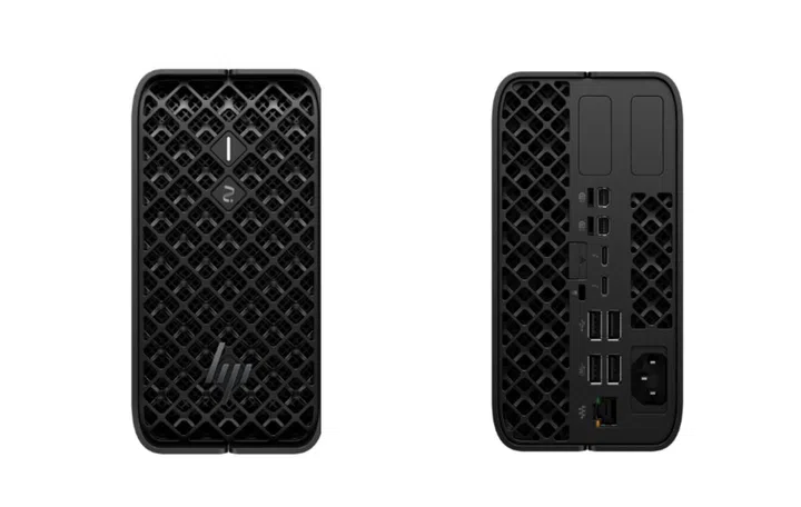 Both sides of the  HP Z2 Mini G1a. Photo: HP.