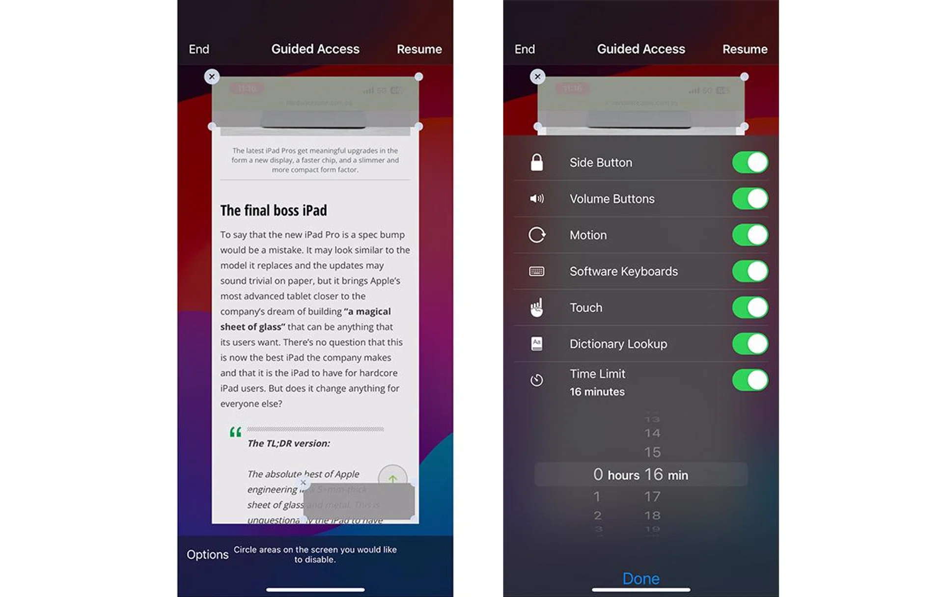 You can set a time limit.