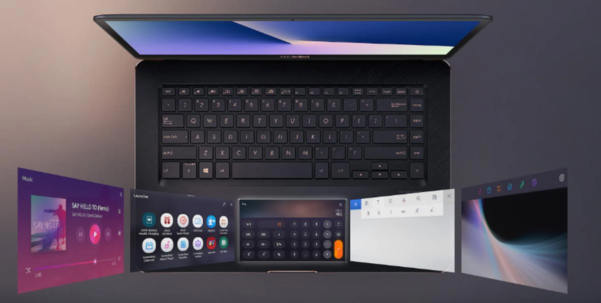 The idea of the ScreenPad is that it changes to suit the user's needs.