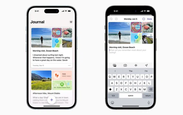 Apple's Journal app now available to try in iOS 17.2 public beta ...