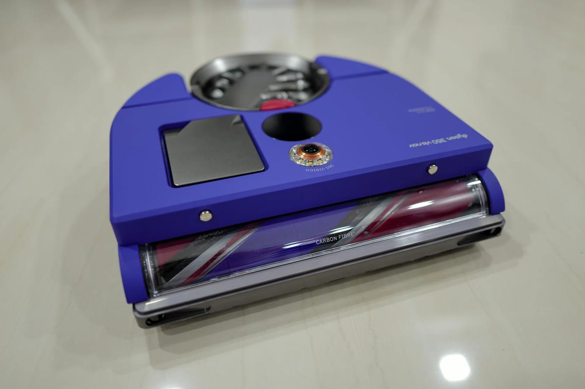 The Dyson 360 Vis Nav's design and colour make it stands out from the competition.