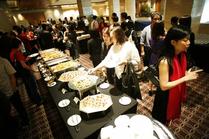 Guests stepped outside after the event for a scrumptious tea break, and mingled around with the team. Good food, good company!