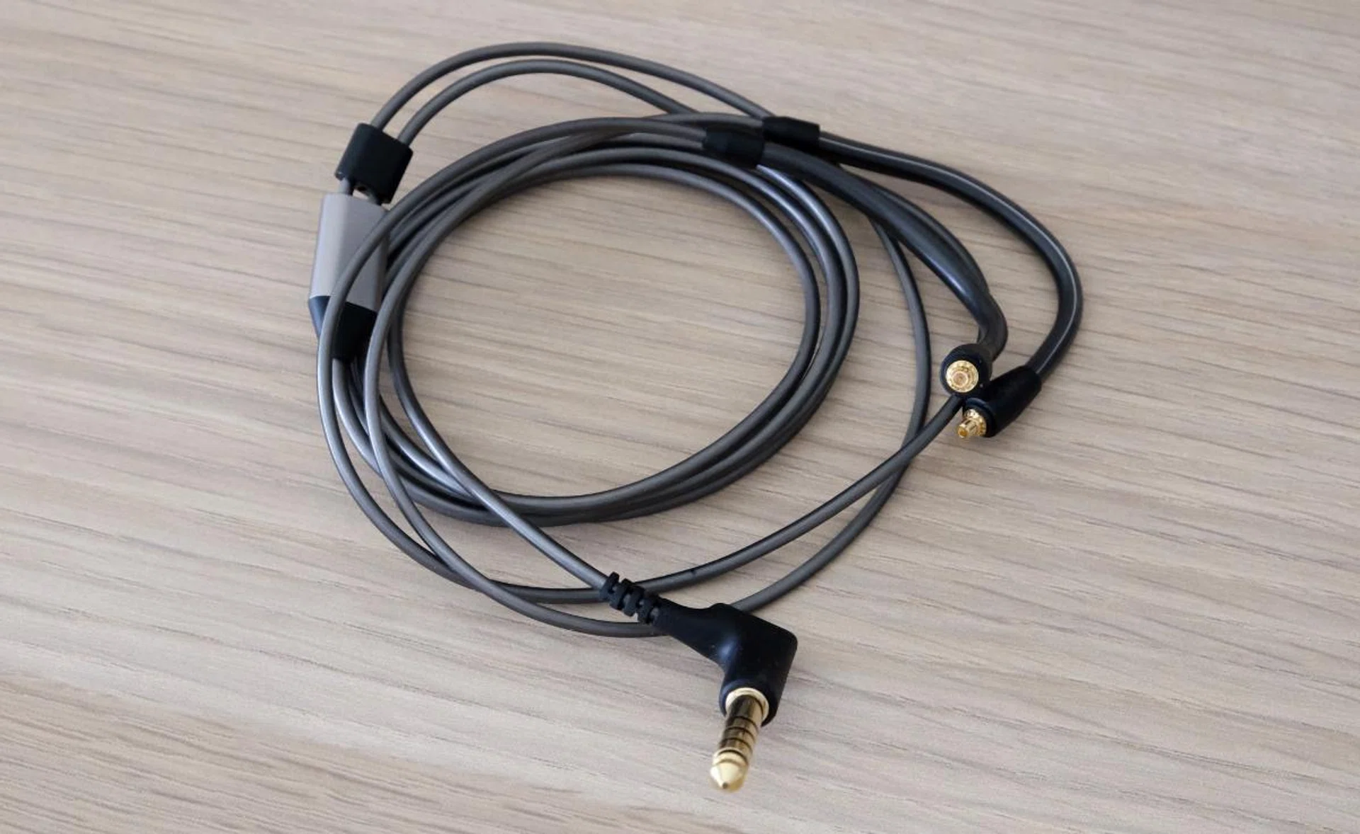 The bundled cables are sturdy but they also feel stiff and rubbery.