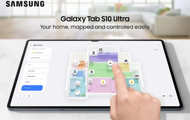 Home map view. Photo: Samsung.