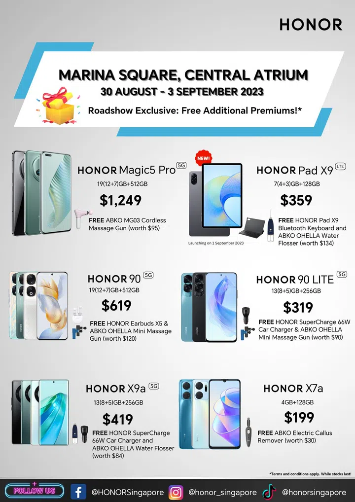 Source: Honor Singapore.