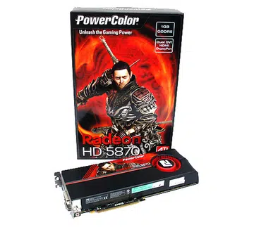 PowerColor has ditched the warrior girl for a fresh look on their packaging with the new Radeon HD 5870.