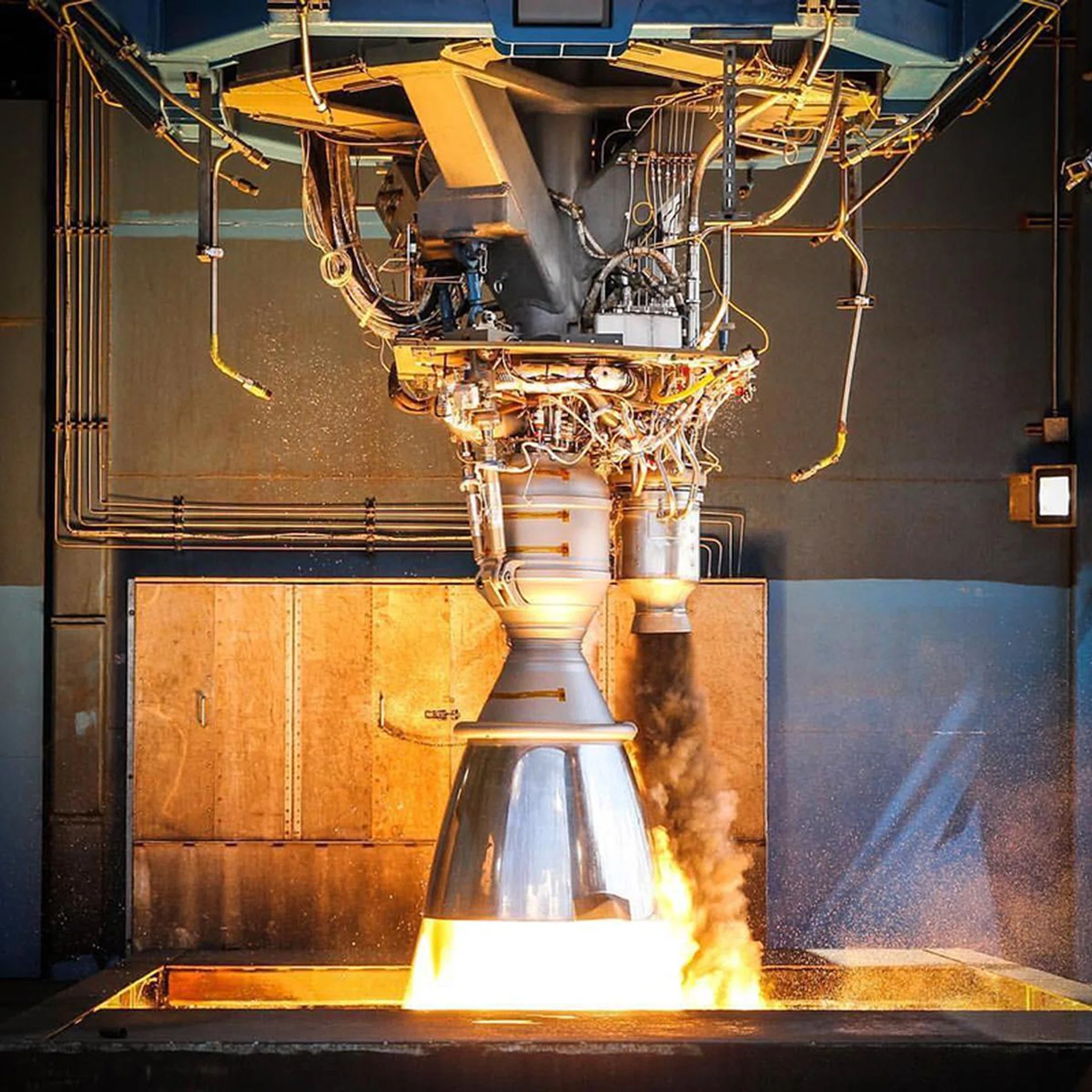 The black exhaust plume is the fuel being dumped over board.(Image Source: SpaceX)