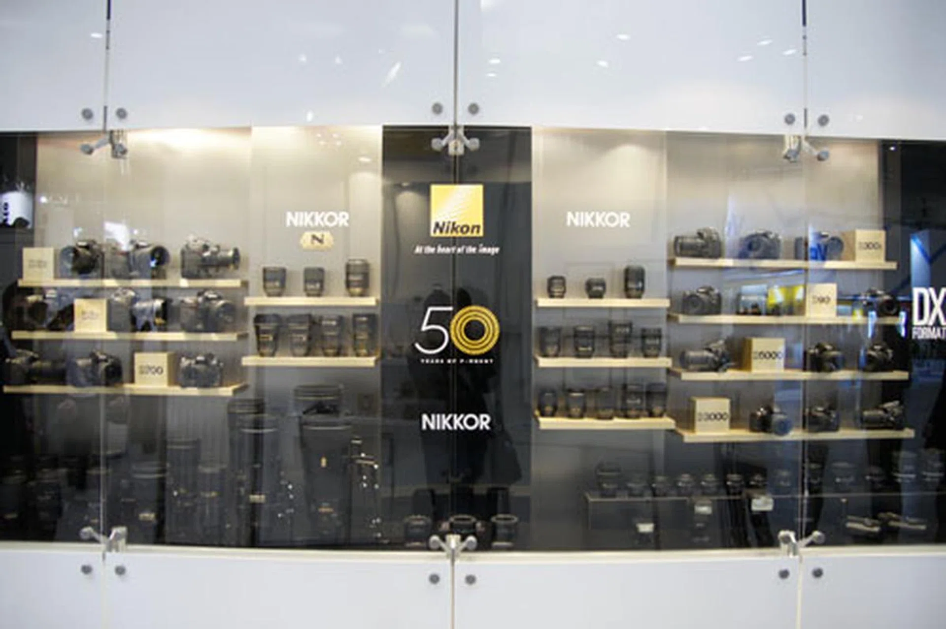 Nikon celebrated 50 years of the F-mount, with a drool-worthy display of their lenses.