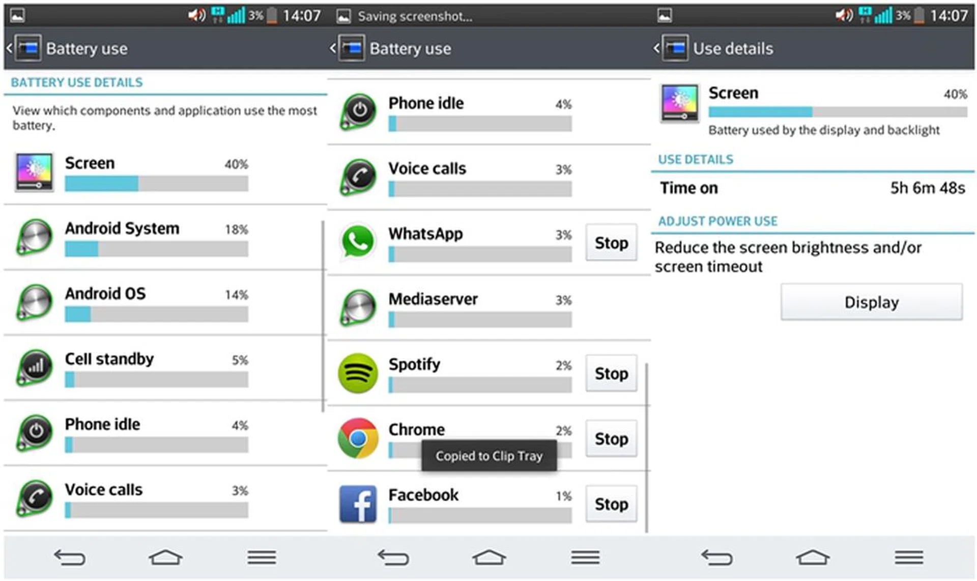 These are the apps that were used. On-screen time is slightly over five hours.
