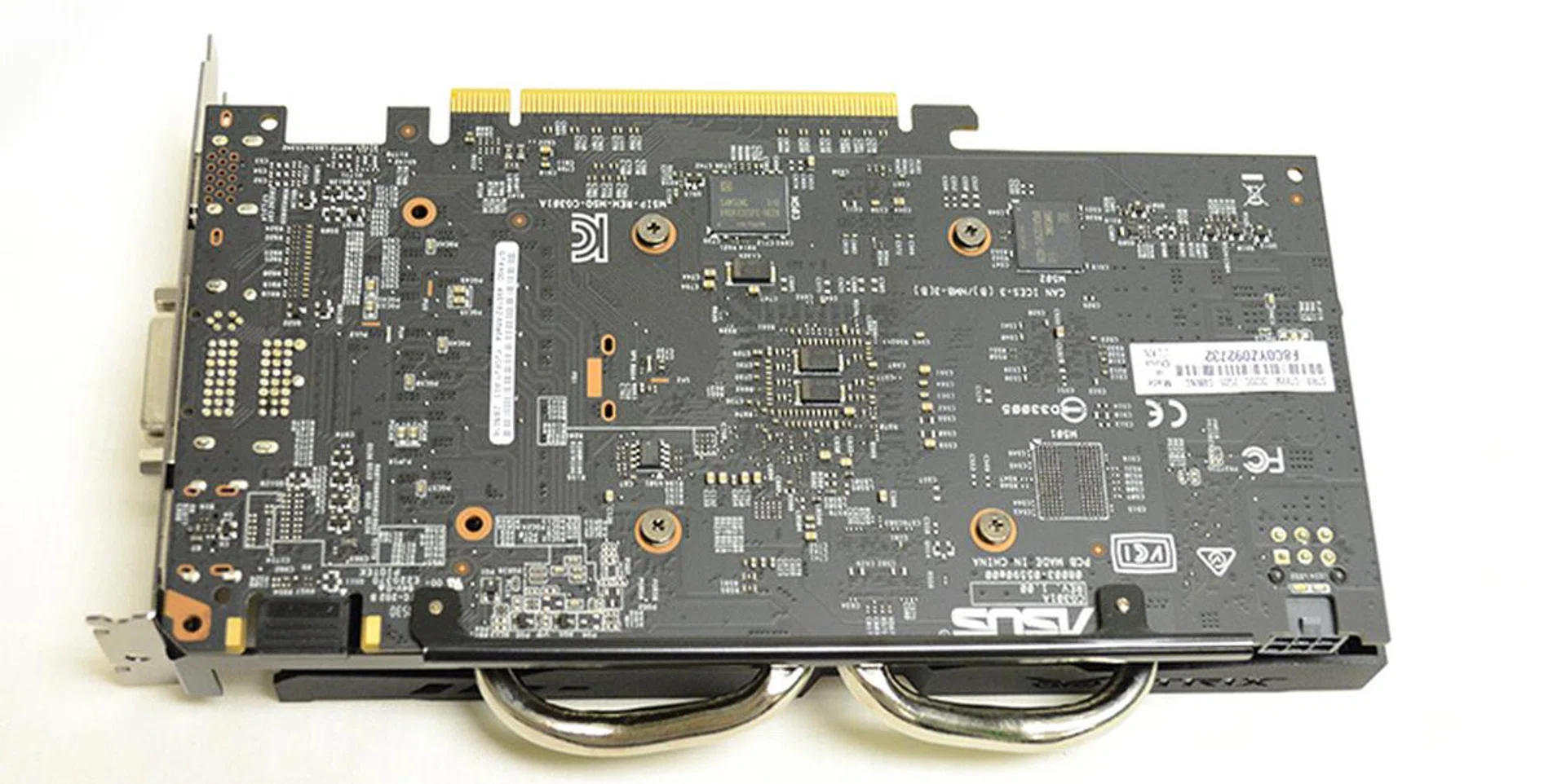 The card lacks a metal backplate, opting instead for an exposed PCB.