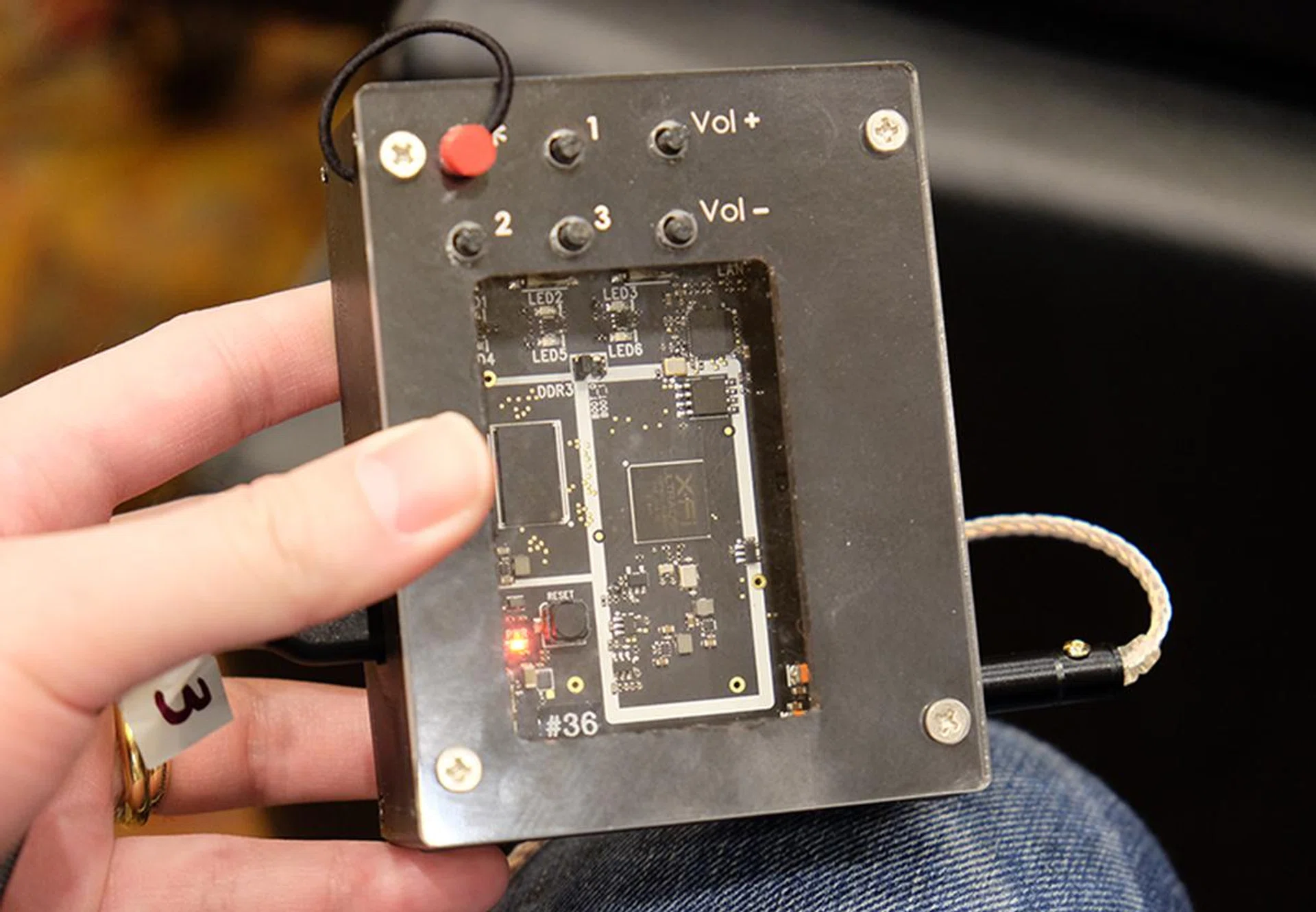 During the demo session, the Super X-Fi dongle - if you can even call it a dongle - was this big.