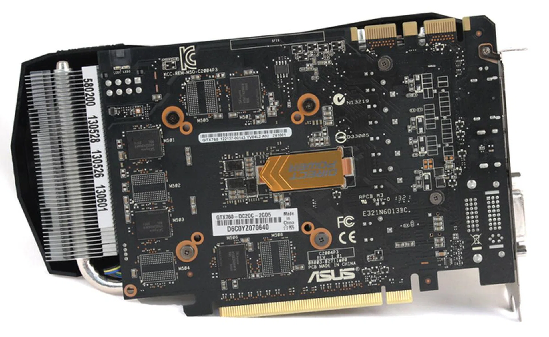 ASUS is using a custom shortened PCB on this model.