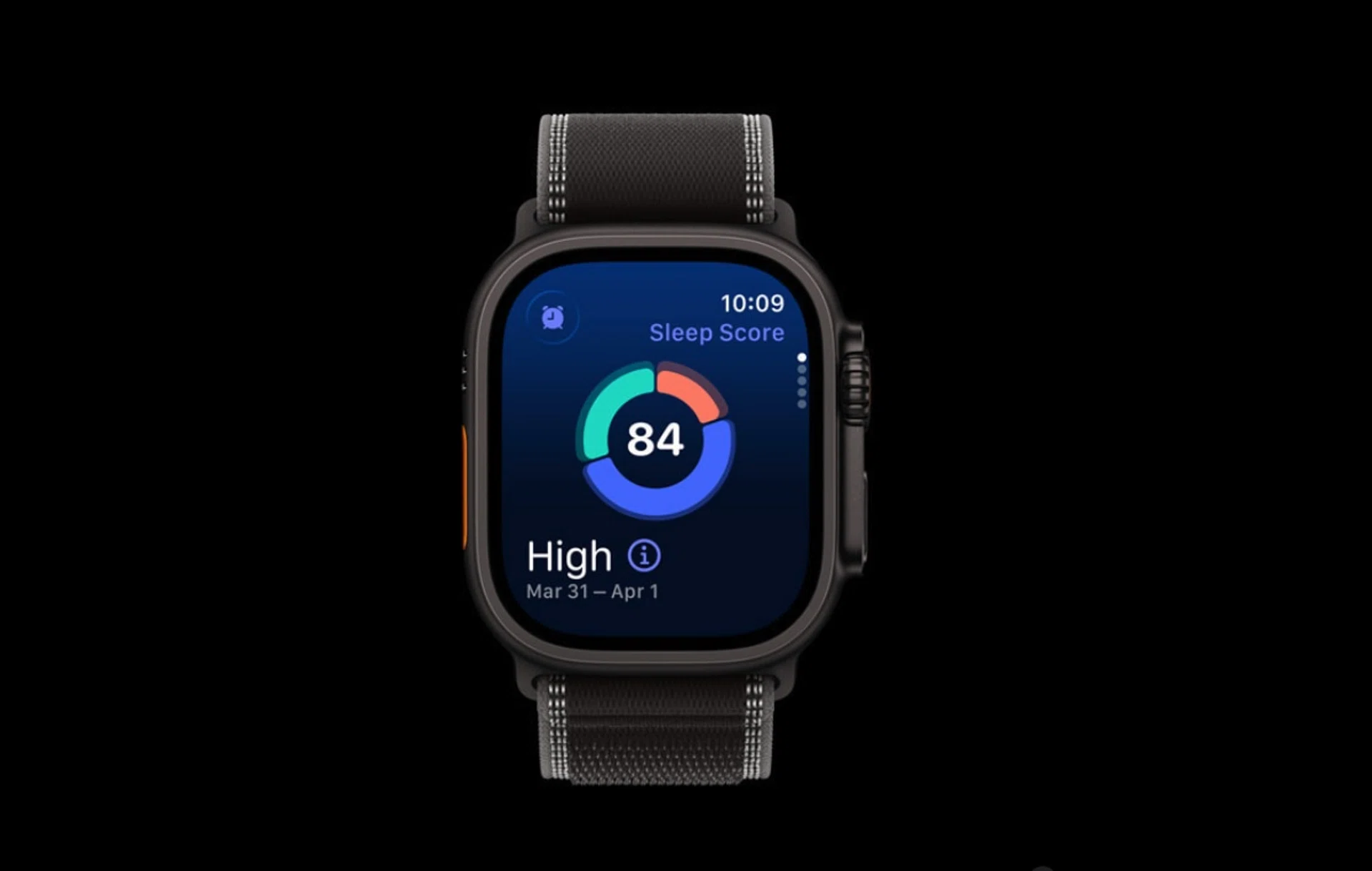Sleep Score screen on the Apple Watch Ultra 3. 