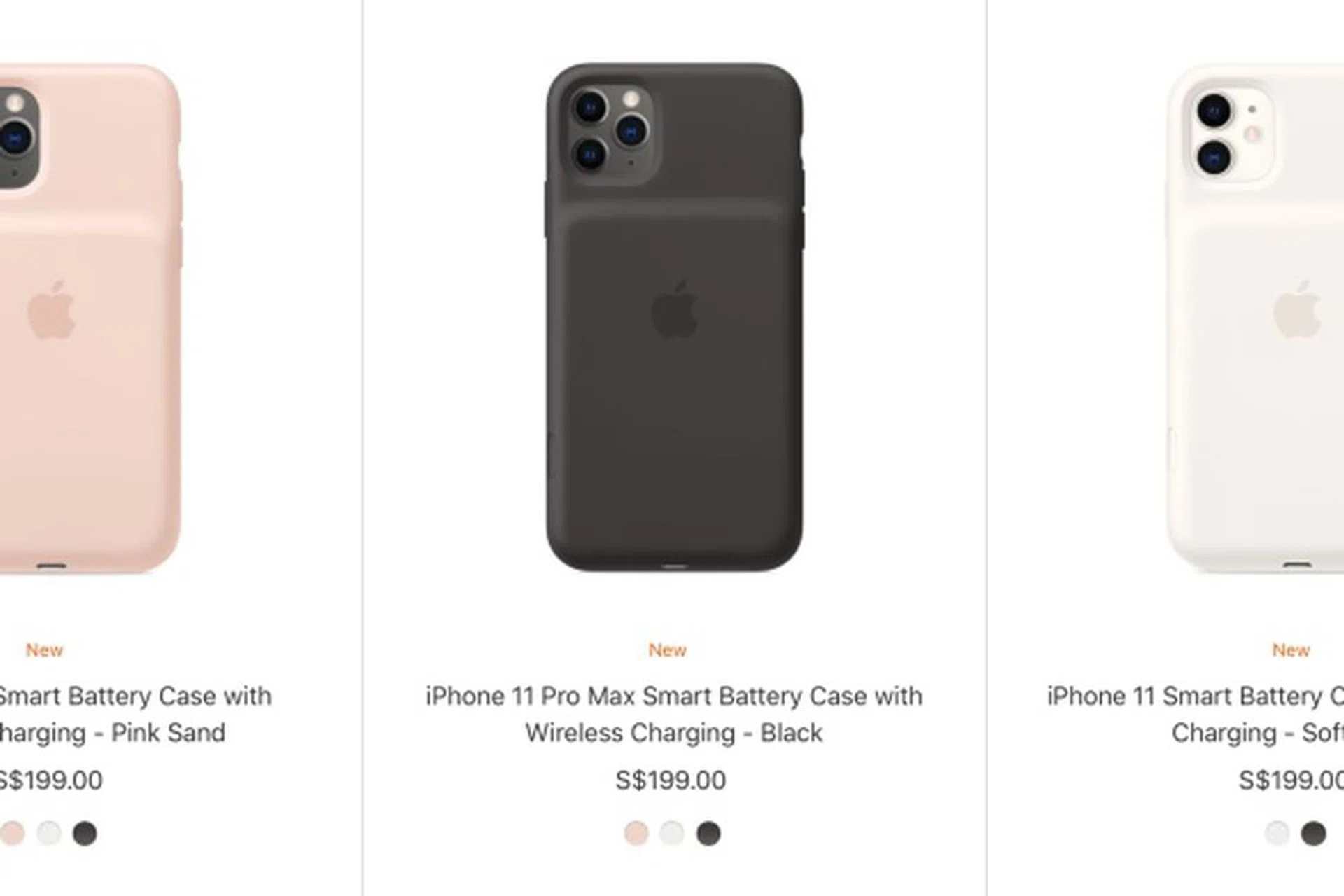 The Smart Battery Cases for the Apple iPhone 11 lineup.