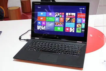 The Lenovo Yoga 2 13 has an QHD+ (3,200 x 1,800) IPS screen. It weights just 1.5kg, with a z height of 15.5mm.