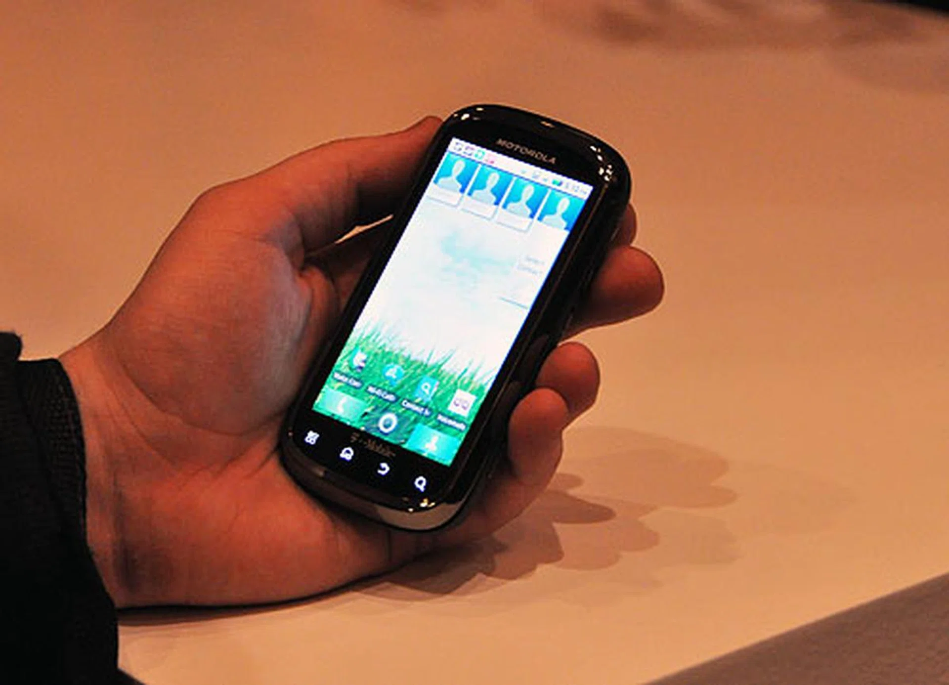 The Motorola Cliq 2 sports a 1GHz processor, 512MB RAM and runs on Android OS 2.2. It also has Motoblur for all your social networking needs. The phone is tied to T-Mobile in the US.