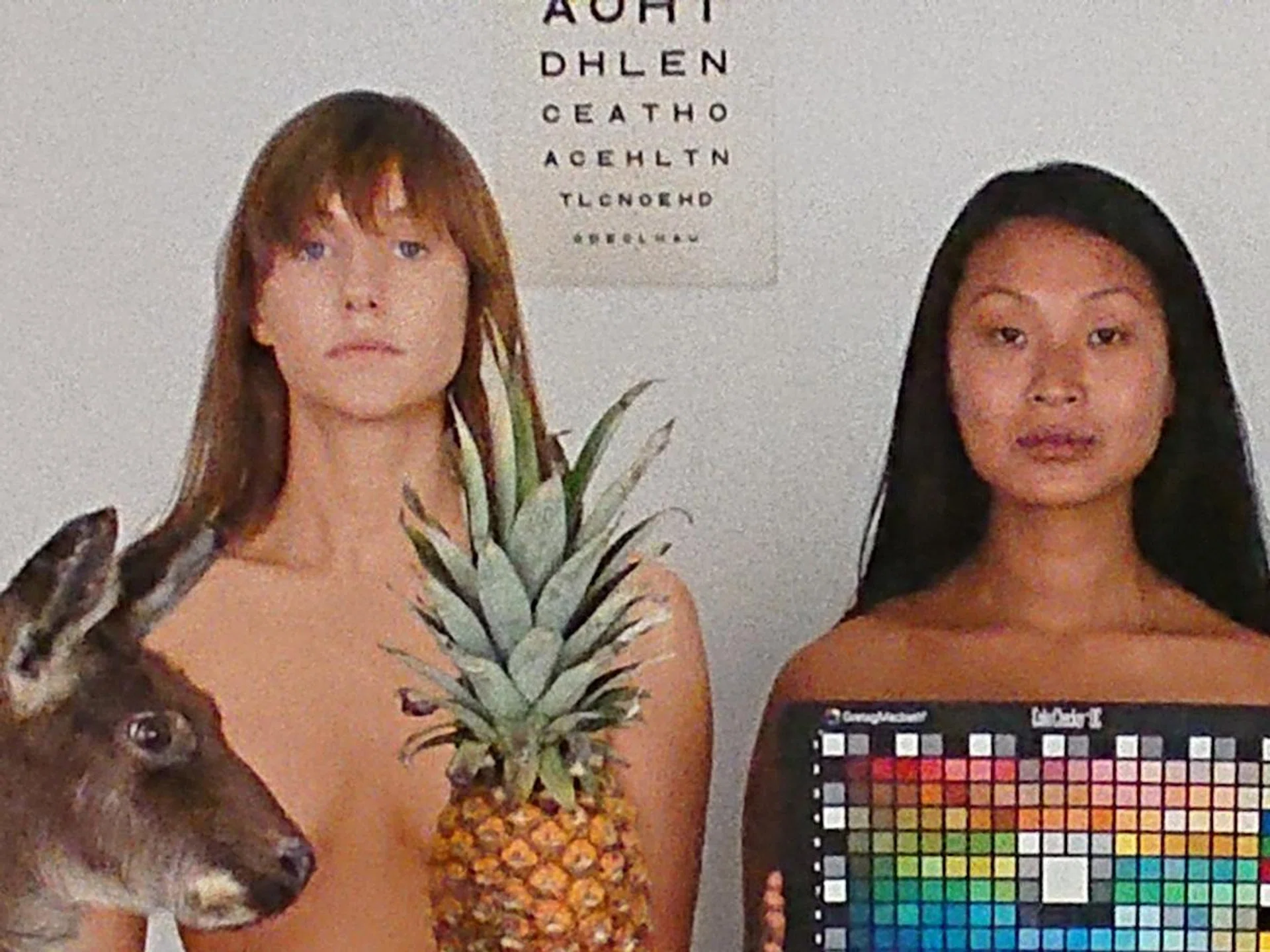 Here’s a comparison to make it easier to understand Sony’s choices. This is a 100% crop of our lab test image, shot by the Sony at ISO 3,200 (non-UHS). The image is sharper than the Huawei P20 Pro’s (below), but the sharpening also results in more jitteriness. There are more hard-edged pixels inside the women’s faces, for example, not just in the outlines of their faces. But the Sony keeps skin tones better at this high ISO than the Huawei.