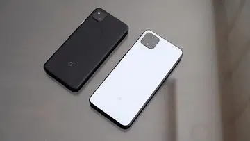 Here's a look at the Pixel 4a beside the Pixel 4 XL. 
