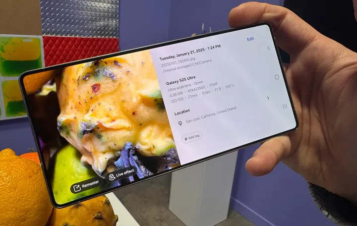 Macro shooting on the new Galaxy S25 Ultra ultrawide camera. Photo: HWZ
