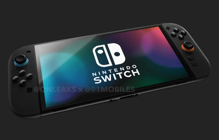The Nintendo Switch 2 is rumoured to come with an 8.4-inch display. Photo: @OnLeaks x @91Mobiles