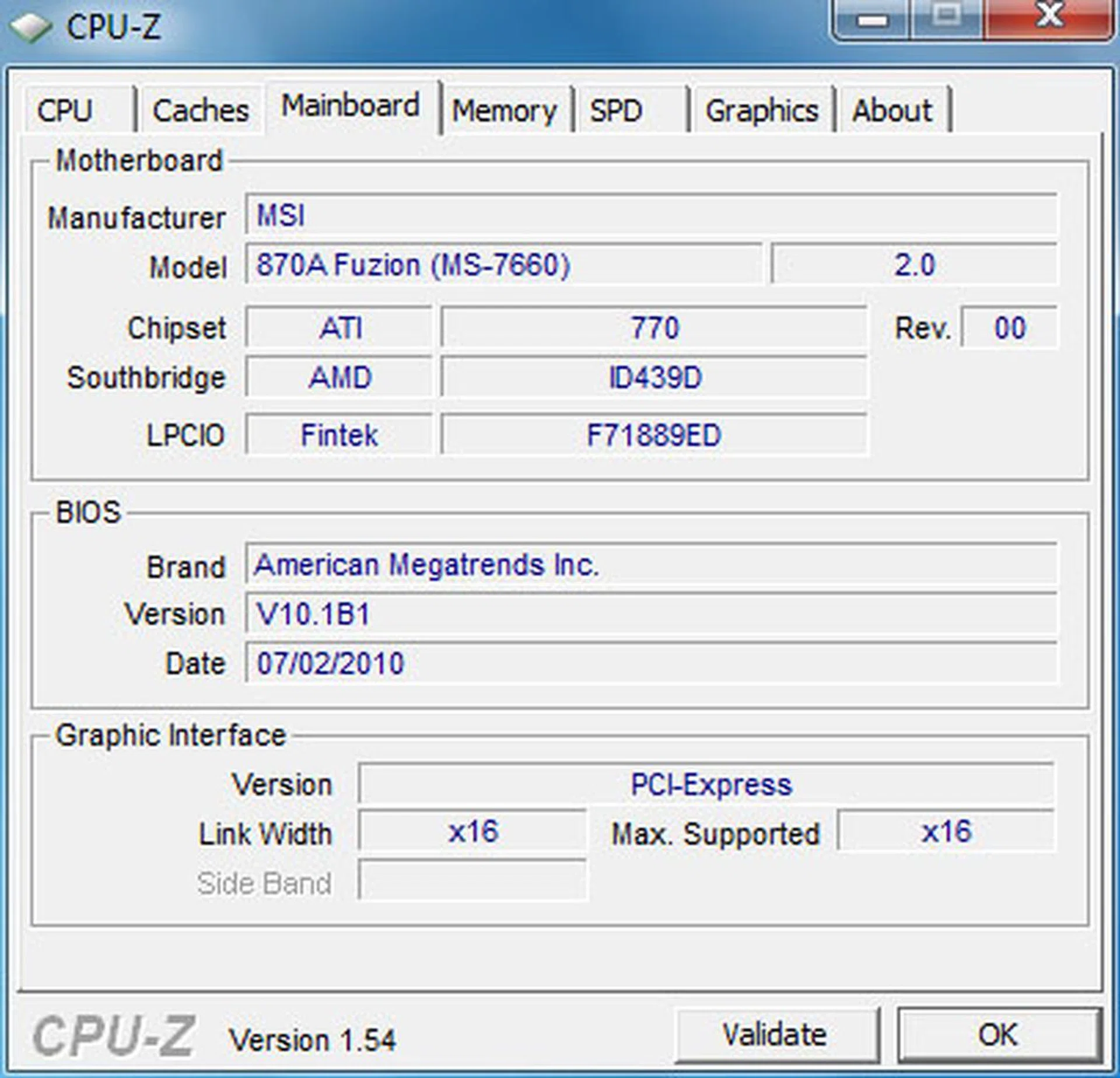 Despite what CPU-Z thinks, this board is using the 870 chipset and not 770, though it's essentially the same. This chipset has no integrated graphics and is targeted at the budget to mainstream segments. MSI has chosen to partner it with the older SB710, instead of the newer 850 which comes with native 6Gbps SATA ports. This feature however is on this 870A thanks to a Marvell controller.