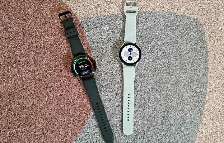 Samsung Galaxy Watch4 and Watch4 Classic at a local demo session.