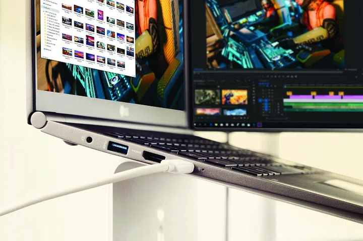 A Thunderbolt 3/USB-C port for high speed data transfers, video output and much more.